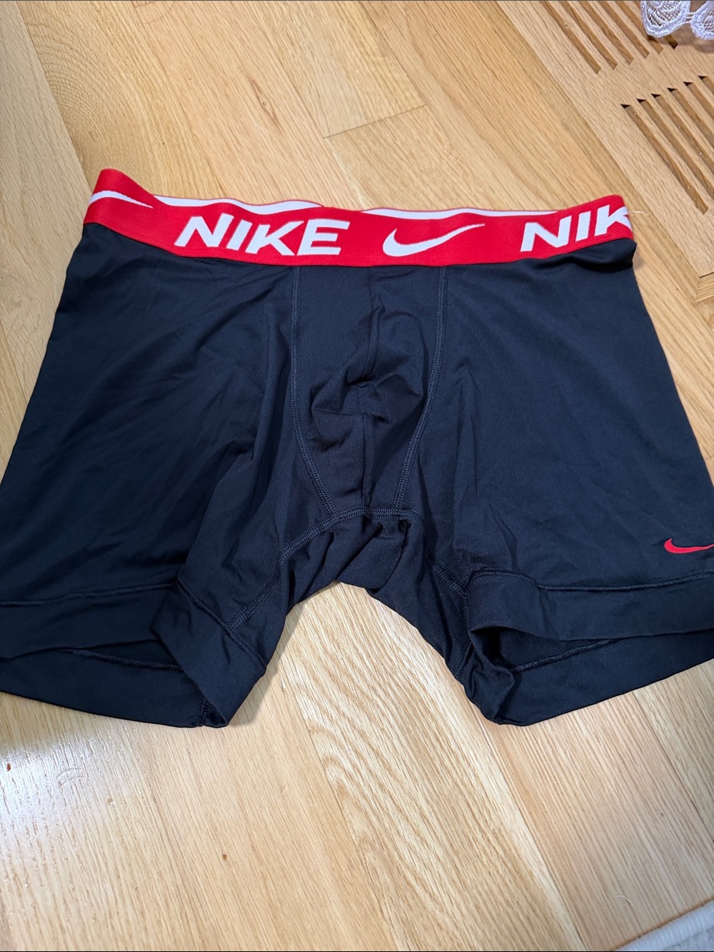 Nike Black Boxer Briefs with Red Branded Waistband